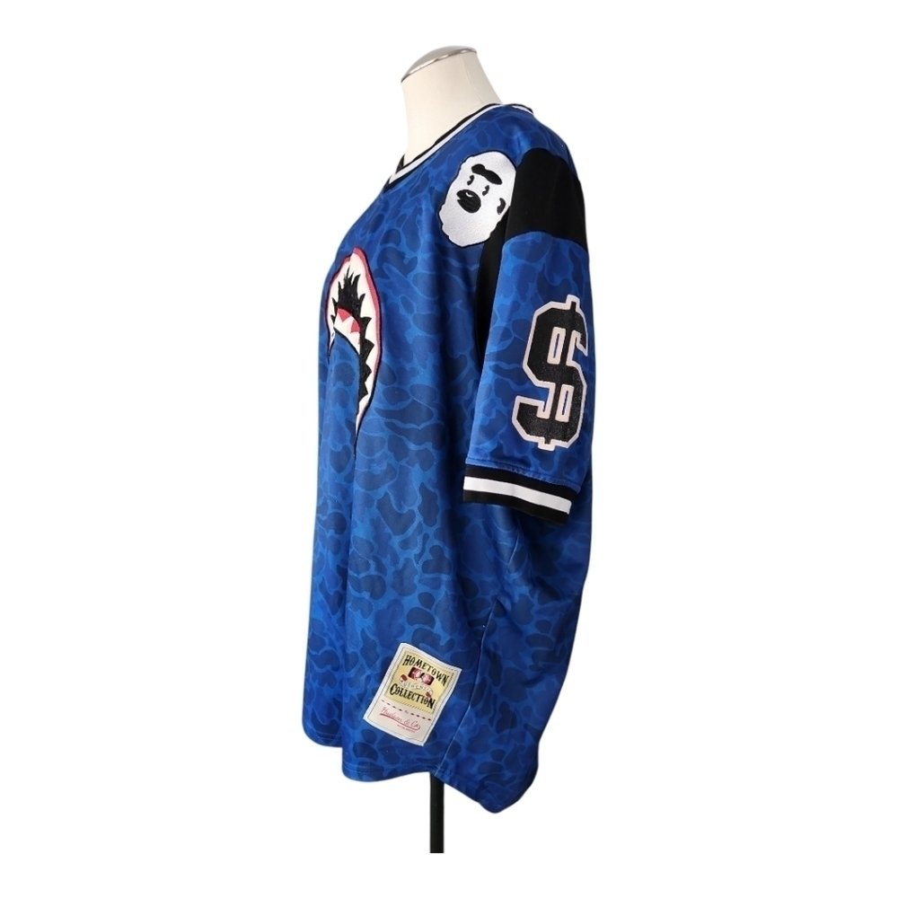 Hudson Outerwear 4X Blue Shark Bite Jersey “Kill Ape” Graphic Hip Hop Streetwear - Picture 3 of 10